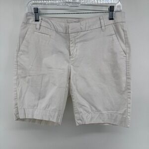 Patagonia Shorts Women Sz 8 White Stretch All-Wear Shorts 8" Cotton Blend 30x8